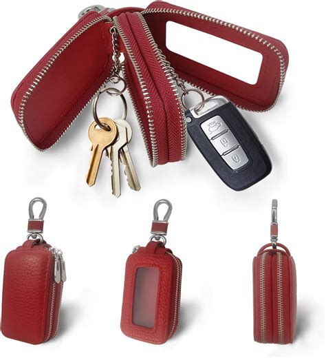 buffway rfid key fob|Buffway Car Key Cover,Genuine Leather Car Smart Key Chain .